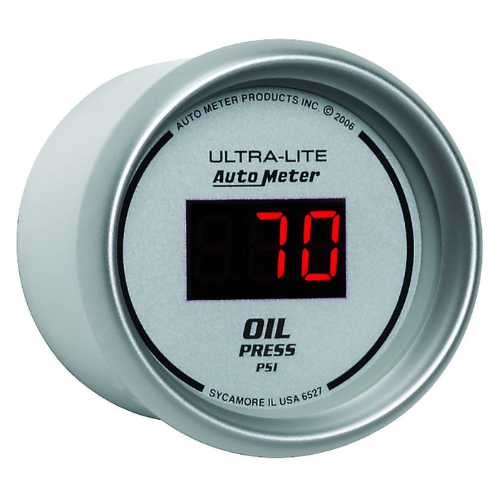 AUTOMETER Digital, In-dash, 2-1/16", 0-100 psi Ultra-Lite Digital Series Oil Pressure Gauge AU6527 Autofit