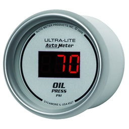 AUTOMETER Digital, In-dash, 2-1/16", 0-100 psi Ultra-Lite Digital Series Oil Pressure Gauge AU6527 Autofit