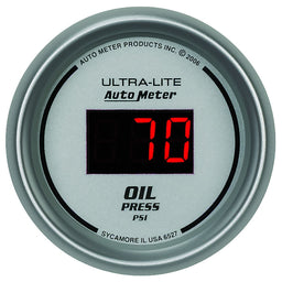 AUTOMETER Digital, In-dash, 2-1/16", 0-100 psi Ultra-Lite Digital Series Oil Pressure Gauge AU6527 Autofit