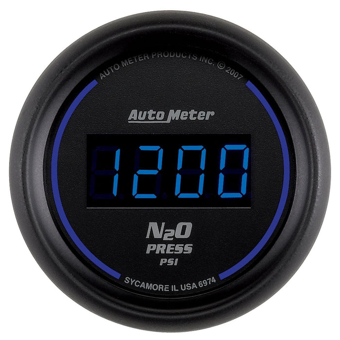 AUTOMETER Digital, In-dash, 2-1/16", 0 - 2000°F Cobalt Digital Series Nitrous Pressure Gauge AU6974 Autofit