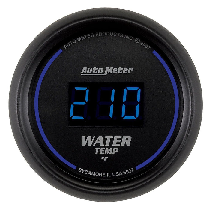 AUTOMETER Digital, In-dash, 2-1/16", 0-300°F Cobalt Digital Series Water Temperature Gauge AU6937 Autofit