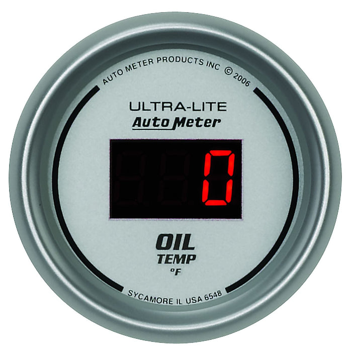 AUTOMETER Digital, In-dash, 2-1/16", 0-340°F Ultra-Lite Digital Series Oil Temperature Gauge AU6548 Autofit