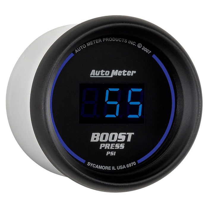 AUTOMETER Digital, In-dash, 2-1/16", 5 - 60 psi Cobalt Digital Series Boost Gauge AU6970 Autofit