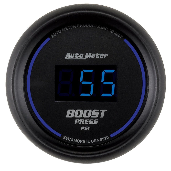 AUTOMETER Digital, In-dash, 2-1/16", 5 - 60 psi Cobalt Digital Series Boost Gauge AU6970 Autofit