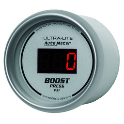 AUTOMETER Digital, In-dash, 2-1/16", 5 - 60 psi Ultra-Lite Digital Series Boost Gauge AU6570 Autofit