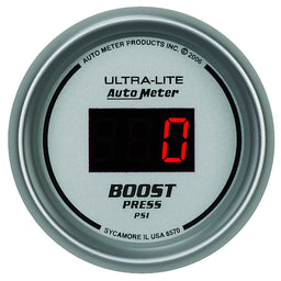 AUTOMETER Digital, In-dash, 2-1/16", 5 - 60 psi Ultra-Lite Digital Series Boost Gauge AU6570 Autofit