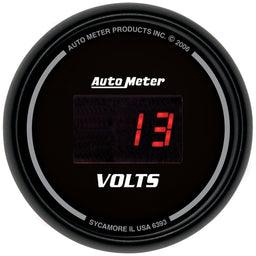 AUTOMETER Digital, In-dash, 2-1/16", 8-18 Volts Sport-Comp Digital Series Voltmeter Gauge AU6393 Autofit