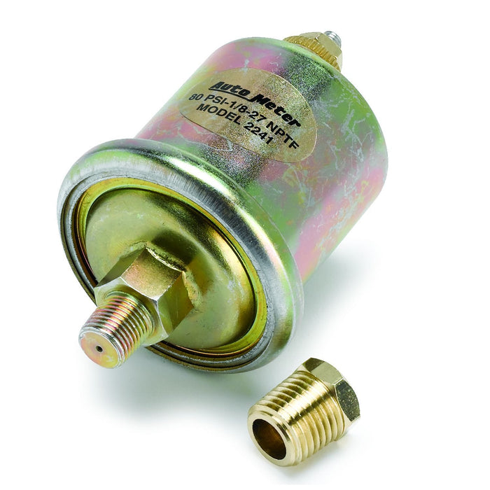 AUTOMETER Oil Pressure 80 psi, 1/8" NPT male thread Replacement Sender AU2241 Autofit