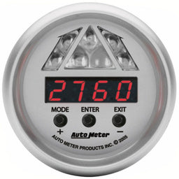 AUTOMETER Silver Housing, Amber Lens Level 1 Ultra-Lite Digital Pro Shift Light Gauge AU4387 Autofit