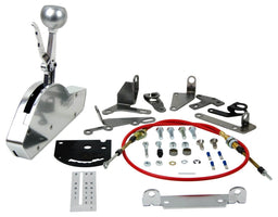 B&M 3 & 4 Speed Gate Shifter, Billet Aluminium Knob With Machined Insert Hi-Tek Street Bandit Shifter BM80797 Autofit