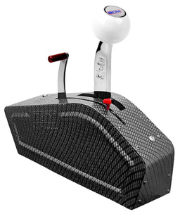 B&M 3 or 4 Speed Ratchet Shifter, Carbon Fibre Look Aluminium Cover, 5' S Pro Ratchet Shifter BM80843 Autofit