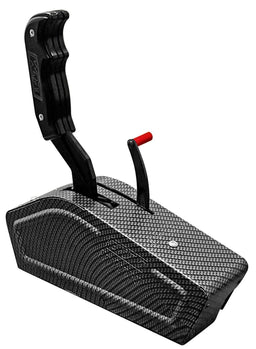B&M Fits 3 & 4 speed GM, Ford & Chrysler transmissions, Pistol grip, Blac Stealth Pro Ratchet Shifter BM81119 Autofit