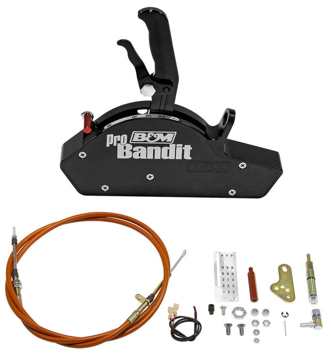 B&M Fits Powerglide, Black anodised, lightweight mechanism, Blade style h Stealth Pro Bandit Race Shifter BM81112 Autofit