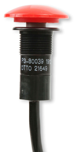 B&M Large Red Button, Spiral Cord Mushroom Cap Button Remote Switch BM46013 Autofit