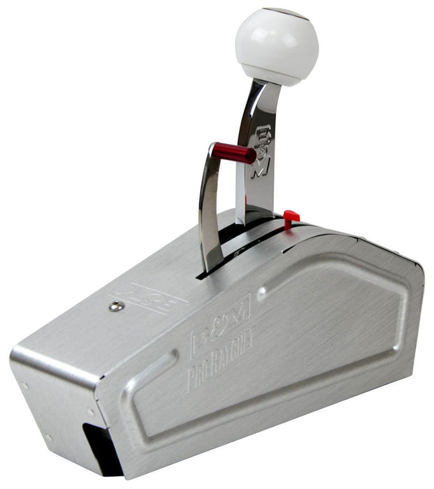 B&M Powerglide Ratchet Shifter, Brushed Aluminium Cover, 5' Super Duty ca Pro Ratchet Shifter BM80840 Autofit