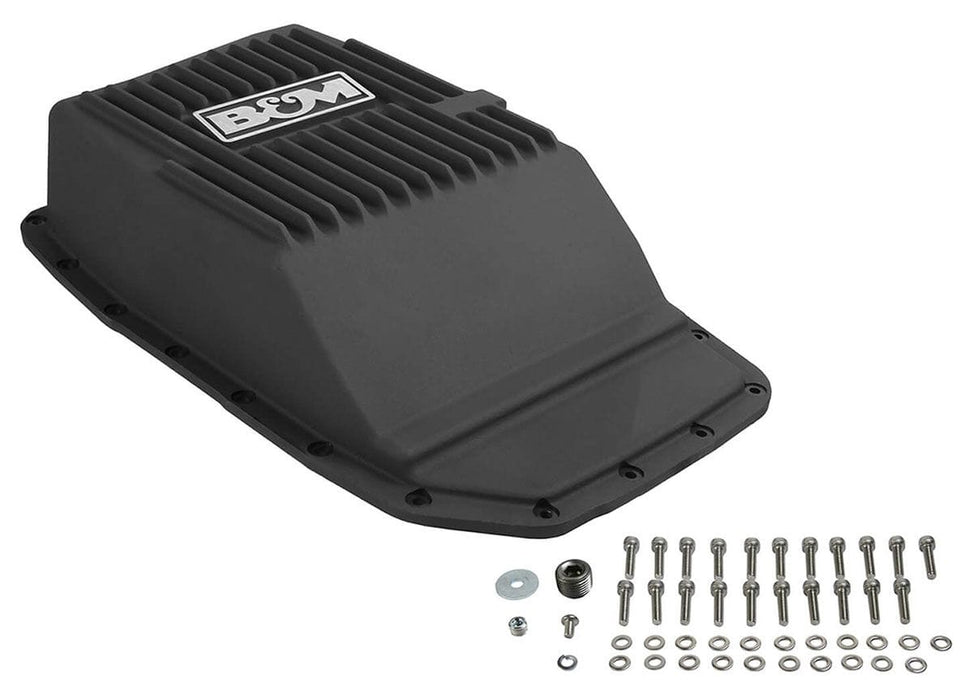 B&M Suit Ford 6R80 Deep Aluminium Trans Pan, Black BM70394 Autofit