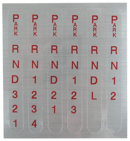 B&M Suit Pro Ratchet Shifters Replacement Shifter Indicator Window Decal BM80848 Autofit