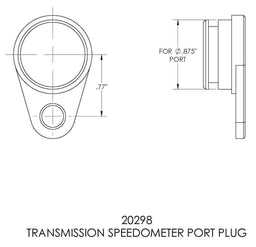 B&M Suit Tremec TKO, 3550, Borg Warner T-45, Ford T-5 and T-56 Magnum Transmission Speedometer Port Plug BM20298 Autofit