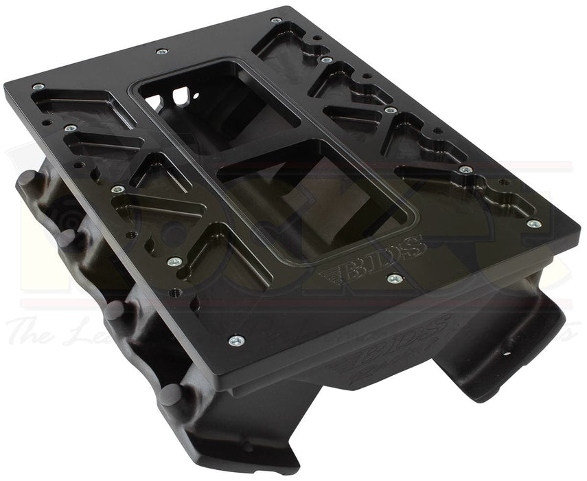 BDS Rectangle Port Suit LS3/LS9/L92 With 6-71 & 8-71, Black, Cast Bottom Blower Manifold BDSBM-3006PLSRB Autofit