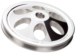 BILLET 1-Groove Suit '66-'74 Saginaw Pump With 1/8" Keyway Pump Shaft, Long Power Steering Pulley - Polished BS86120 Autofit