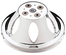 BILLET 1-Groove Suit BB Chev With Short Water Pump Water Pump Pulley - Polished BS82120 Autofit