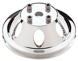 BILLET 1-Groove Suit SB & BB Chev With Long Water Pump Water Pump Pulley - Polished BS78110 Autofit