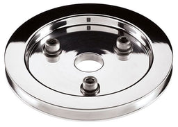 BILLET 1-Groove Suit SB Chev With Short Water Pump Crankshaft Pulley - Polished BS81120 Autofit