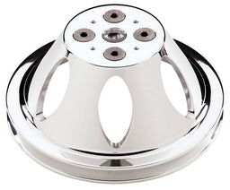 BILLET 1-Groove Suit SB Chev With Short Water Pump Water Pump Pulley - Polished BS80120 Autofit