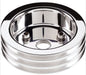 BILLET 3-Groove Suit BB Chev With Short Water Pump Crankshaft Pulley - Polished BS83320 Autofit