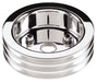 BILLET 3-Groove Suit SB Chev With Short Water Pump Crankshaft Pulley - Polished BS81320 Autofit