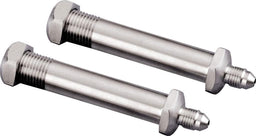BILLET -3AN x 1/8" NPT, Short Suit 2" Wide Rails (Pair) Thru-Frame Fittings S/S BS66210 Autofit