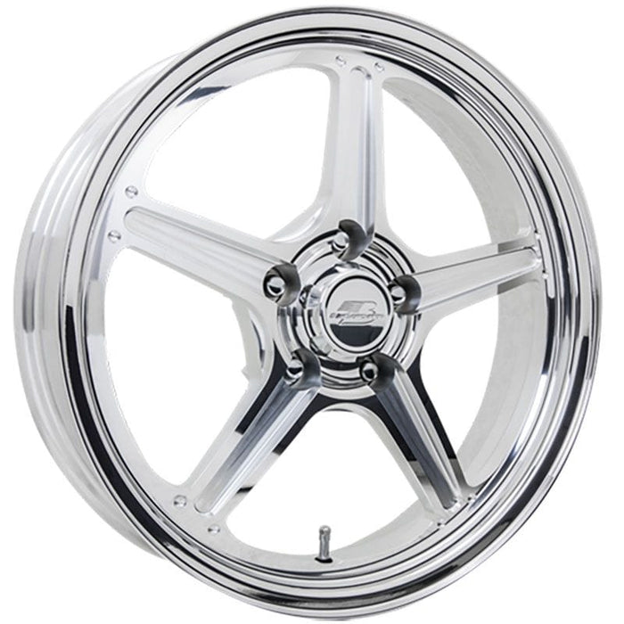 BILLET 5 x 4.5" Bolt Circle with 2" Backspace Street Lite Wheel 17" x 4.5" - Polished BSRSF037456520N Autofit