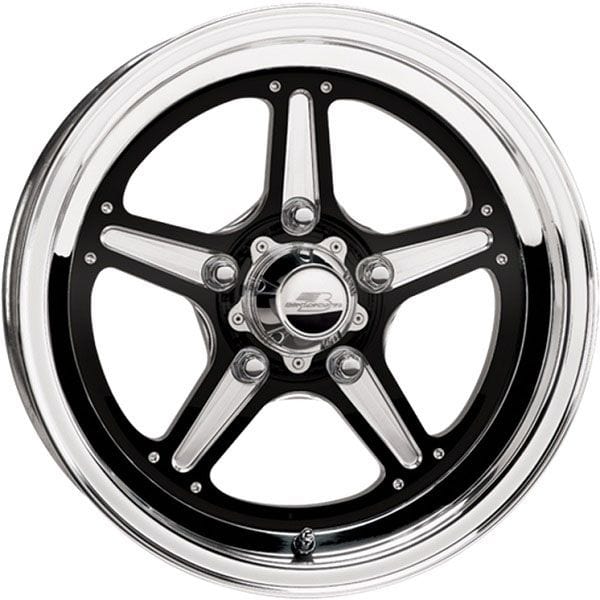 BILLET 5 x 4.5" Bolt Circle with 5.5" Backspace Street Lite Wheel 15" x 8" - Black BSBRS035806555N Autofit