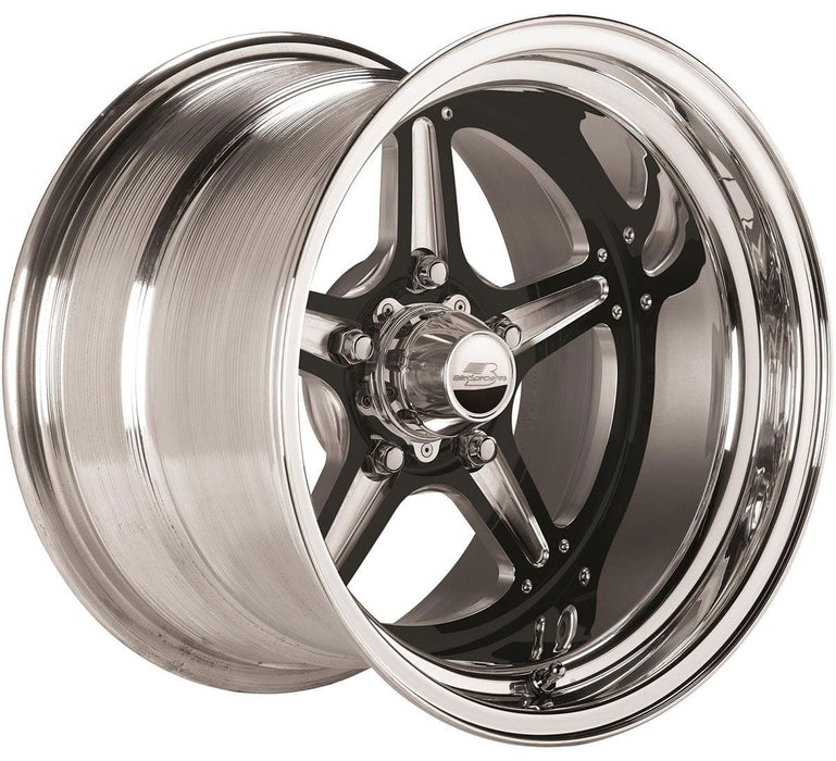 BILLET 5x4.50" Bolt Circle with 5" Backspace Street Lite 15x10" Wheel, Black BSBRS035106550N Autofit