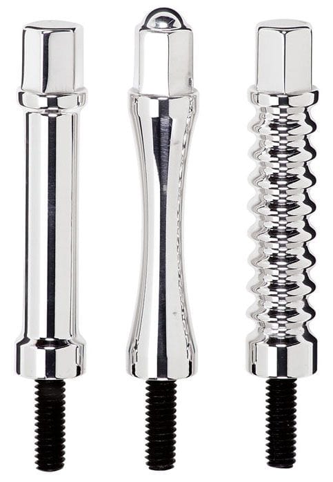 BILLET Acorn Style 2-7/8" Tall With 1/4" Threaded Stud (4 Pack) Valve Cover Hold Downs - Polished BS95011 Autofit