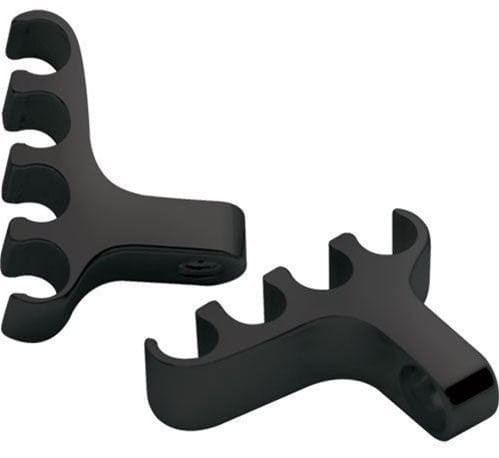 BILLET Black 4-Lead Horizontal Mount Suit 8.5mm Lead (Pair) Billet Ignition Lead Separators BS69784 Autofit