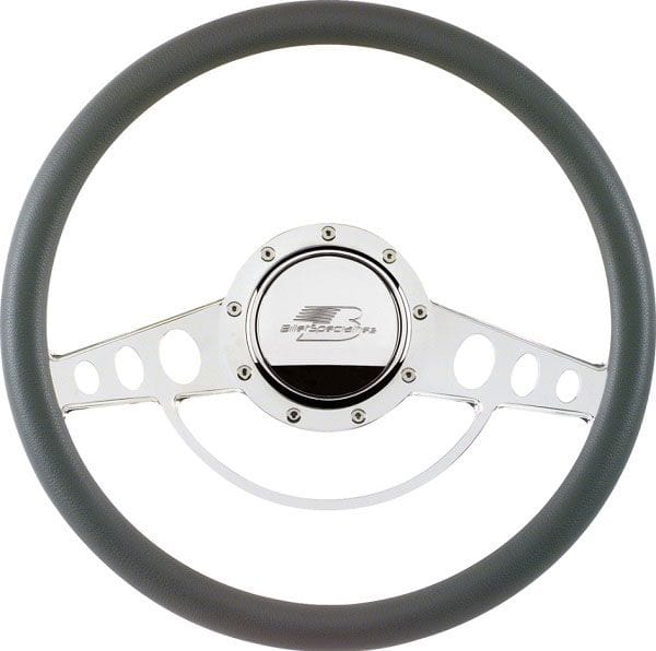 BILLET Half Wrap, Horn Button and Adapter Sold Separately 14" Billet "Classic" Steering Wheel BS30725 Autofit