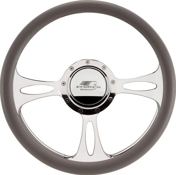 BILLET Half Wrap, Horn Button and Adapter Sold Separately 14" Billet "Fastlane" Steering Wheel BS30175 Autofit