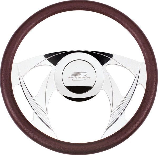 BILLET Half Wrap, Horn Button and Adapter Sold Separately 14" Billet "Sniper" Steering Wheel BS30955 Autofit