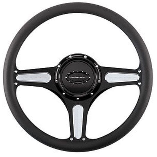 BILLET Half Wrap, Horn Button and Adapter Sold Separately 14" Billet "Street Lite" Black Steering Wheel BSBLK30103 Autofit