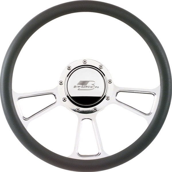 BILLET Half Wrap, Horn Button and Adapter Sold Separately 14" Billet "Vintec" Steering Wheel BS30425 Autofit