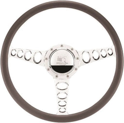 BILLET Half Wrap, Horn Button and Adapter Sold Separately 15.5" Billet "Outlaw" Steering Wheel BS34445 Autofit