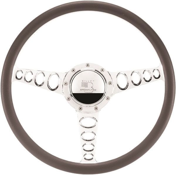BILLET Half Wrap, Horn Button and Adapter Sold Separately 15.5" Billet "Outlaw" Steering Wheel BS34445 Autofit