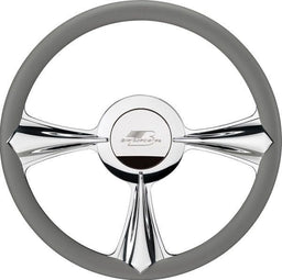 BILLET Half Wrap, Horn Button and Adapter Sold Separately Profile Series 14" Billet "Stiletto" Steering Wheel BSP30092 Autofit