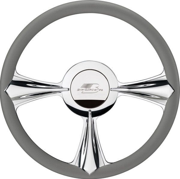 BILLET Half Wrap, Horn Button and Adapter Sold Separately Profile Series 14" Billet "Stiletto" Steering Wheel BSP30092 Autofit