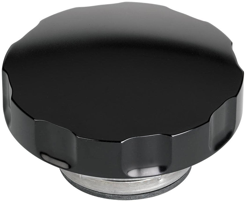 BILLET Notched Smooth, 16lb Radiator Cap - Black BSBLK75125 Autofit