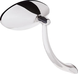 BILLET Oval 2-5/16" x 4-3/16" Offset Head With 6" Long Arm (Pair) Exterior Rearview Mirror Kits - Polished BS74920 Autofit