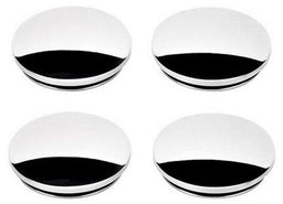 BILLET Plain Finish Suit Legacy & Dragster Rims (Set Of 4) Replacement Knock-Off Center Caps - Polished BS50020 Autofit