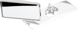 BILLET Polished Billet Aluminium With Stainless Steel Swivel (Each) Rectangle Mirror Head BS73420 Autofit