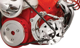 BILLET Polished Low Mount Suit BB Chev With Short W/P Alternator Bracket BSFM0205PC Autofit